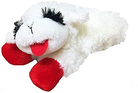 Multipet INTERNATIONAL 843140 Lambchop Plush Squeak Toy Mini for Pets, 6-Inch, White, Small - Image 2
