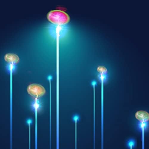 lpvoqpth 25 Sets LED Flying Set, 25 Slingshot+25 Glow Helicopter-50 Pcs, Flying Toy Outdoor Toys Glow in The Dark Party Supplies Party Favors for Kids 8-12,4-8 - Image 6