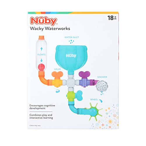 Nuby Wacky Waterworks Pipes Bath Toy with Interactive Features for Cognitive Development - Image 10