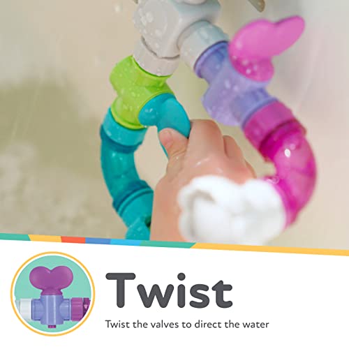 Nuby Wacky Waterworks Pipes Bath Toy with Interactive Features for Cognitive Development - Image 5