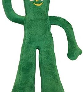 Multipet Gumby Plush Filled Dog Toy, Green, 9 inch (Pack of 1)