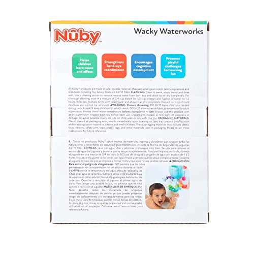 Nuby Wacky Waterworks Pipes Bath Toy with Interactive Features for Cognitive Development - Image 11