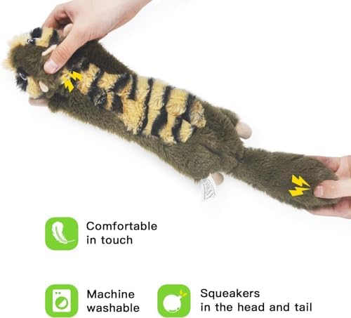 SHARLOVY Dog Squeaky Toys No Stuffing 6 Pack Dog Toys Crinkle Dog Toys for Small Dogs Durable Dog Chew Toys Plush Cute Animals Natural Puppy Toys for Teething Pet Toys Squeak - Image 2