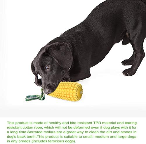 Carllg Dog Chew Toys for Aggressive Chewers, Indestructible Tough Durable Squeaky Interactive Dog Toys, Puppy Teeth Chew Corn Stick Toy for Small Meduium Large Breed - Image 7