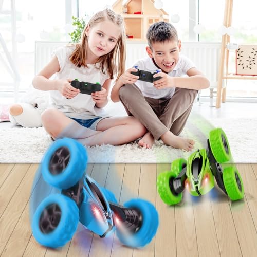 ORRENTE Remote Control Car, RC Cars Toys for Ages 5-7, 2.4GHz 4WD Fast RC Car Kids Toys for Ages 8-13, Double Sided 360° Rotating Monster Truck Toys for Girls RC Truck Toy Cars for Boys - Image 5