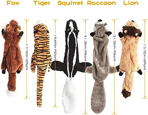 FIREOR Dog Squeak Toys, No Stuffing Plush Dogs Chew Toy for Small Medium Large Breed Chewer Squeaky Pet Supplies Tough Durable Puppy Teething Chewing Interactive to Keep Them Busy Best Birthday Gift - Image 7