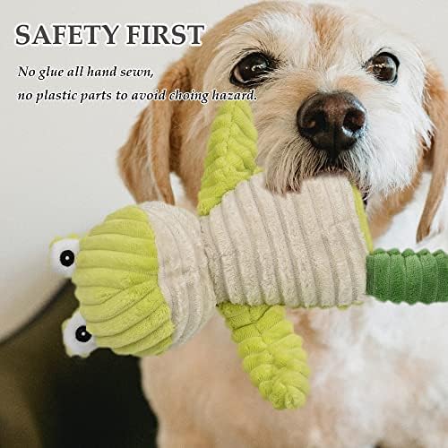 LECHONG 5 Pack Tough Dog Toys Stuffed Squeaky Dog Toys Assortment Plush Animal Dog Toy Value Bundle Puppy Pet Dog Toys for Small Medium Large Dogs - Image 5