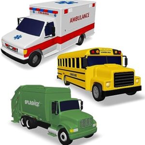 Mold Free Baby Toys for Babies and Toddlers, Car No Hole Bath Toys, Non Squirting Bath Toys no Mold for Tub, Beach, Pool, BPA-Free, Safe, Fun Infant Baby Bath Toys No Holes 0 1 3 6 12 18 Month