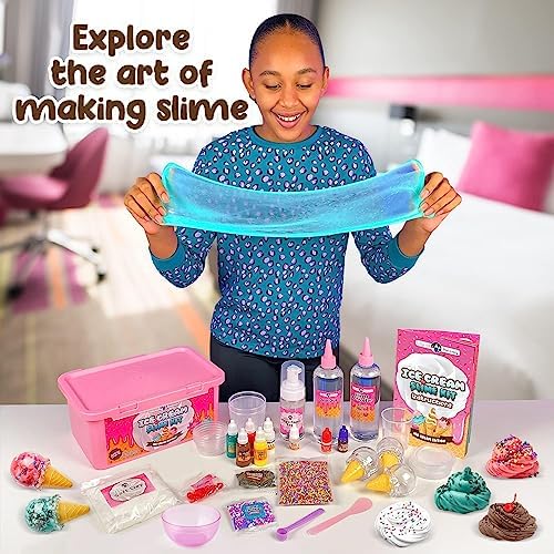 Original Stationery Ice Cream Slime Kit for Girls, Amazing Ice Cream Slime Making Kit to Make Butter Slime, Cloud Slime & Foam Slimes, Fun Gift Idea - Image 3