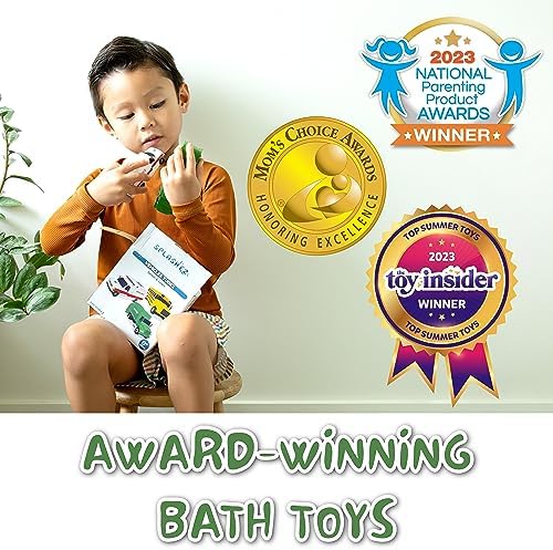 Mold Free Baby Toys for Babies and Toddlers, Car No Hole Bath Toys, Non Squirting Bath Toys no Mold for Tub, Beach, Pool, BPA-Free, Safe, Fun Infant Baby Bath Toys No Holes 0 1 3 6 12 18 Month - Image 8