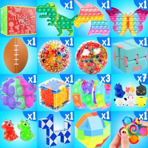 Fidget Toys Set, 80 Pack Sensory Toys Party Favors Kids Autism Autistic Children, Classroom Treasure Box Chest Prizes Pinata Stuffer Gifts Small Mini Bulk Toy Carnival ADHD - Image 4