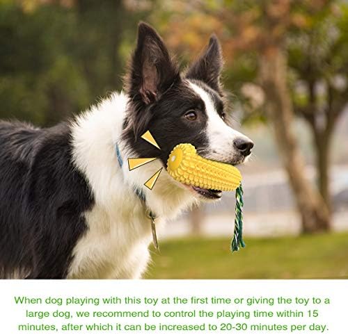 Carllg Dog Chew Toys for Aggressive Chewers, Indestructible Tough Durable Squeaky Interactive Dog Toys, Puppy Teeth Chew Corn Stick Toy for Small Meduium Large Breed - Image 6