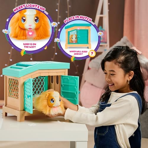 Little Live Pets - Mama Surprise | Soft, Interactive Guinea Pig and her Hutch, and her 3 Babies. 20+ Sounds & Reactions. for Kids Ages 4+, Multicolor, 7.8 x 11.93 x 11.38 inches - Image 3