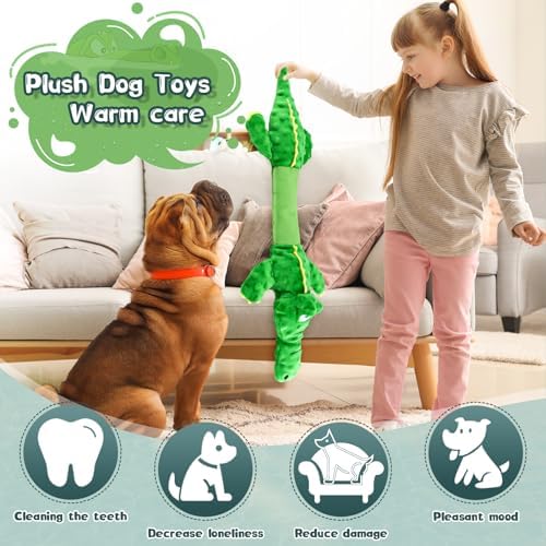 WOWBALA Large Squeaky Big Dog Toys : Indoor Plush Dog Chew Toys - Tough Tug of War Dog Toys - Interactive Puppy Toys for Small,Medium,Large Breed - Image 3