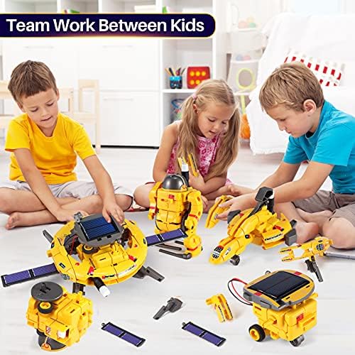 STEM Projects for Kids Ages 8-12, Science Kits, Solar Space Toys Gifts for 8-14 Year Old Teen Boys Girls, 120Pcs Building Experiments Robots for Teenage Ages 9 10 11 12. - Image 4