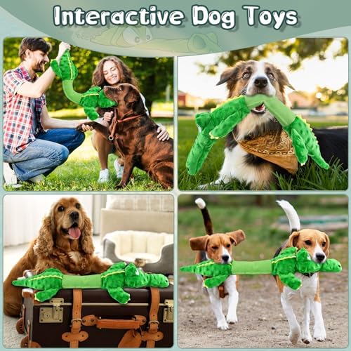 WOWBALA Large Squeaky Big Dog Toys : Indoor Plush Dog Chew Toys - Tough Tug of War Dog Toys - Interactive Puppy Toys for Small,Medium,Large Breed - Image 6
