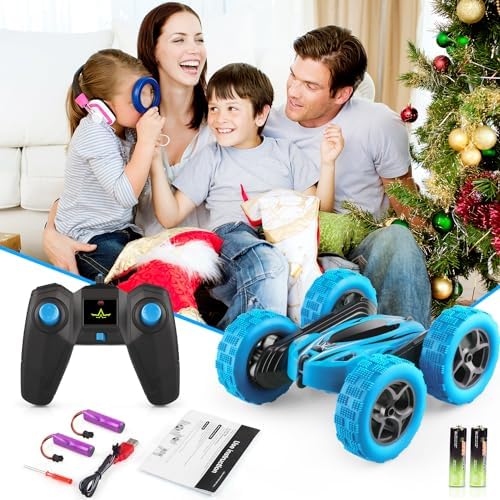 ORRENTE Remote Control Car, RC Cars Toys for Ages 5-7, 2.4GHz 4WD Fast RC Car Kids Toys for Ages 8-13, Double Sided 360° Rotating Monster Truck Toys for Girls RC Truck Toy Cars for Boys - Image 7