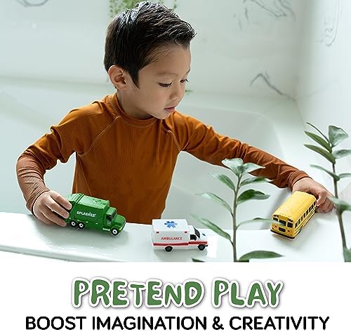 Mold Free Baby Toys for Babies and Toddlers, Car No Hole Bath Toys, Non Squirting Bath Toys no Mold for Tub, Beach, Pool, BPA-Free, Safe, Fun Infant Baby Bath Toys No Holes 0 1 3 6 12 18 Month - Image 5