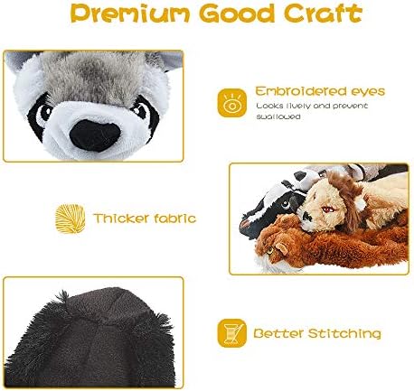 FIREOR Dog Squeak Toys, No Stuffing Plush Dogs Chew Toy for Small Medium Large Breed Chewer Squeaky Pet Supplies Tough Durable Puppy Teething Chewing Interactive to Keep Them Busy Best Birthday Gift - Image 6