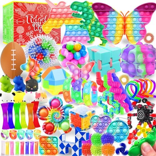 Fidget Toys Set, 80 Pack Sensory Toys Party Favors Kids Autism Autistic Children, Classroom Treasure Box Chest Prizes Pinata Stuffer Gifts Small Mini Bulk Toy Carnival ADHD - Image 2